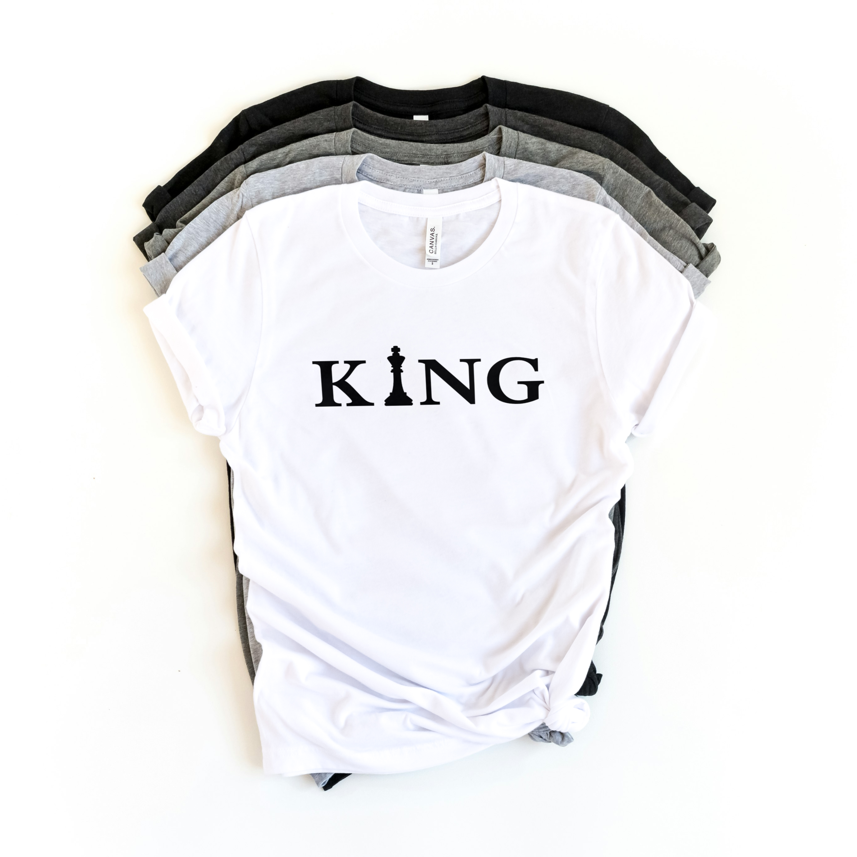 King Shirt, Chess King T-shirt, Chess Top, Unisex shirts, Christmas Gift, Birthday Gift, Chess Gift, Great at Chess, Think Shirt, Strategic