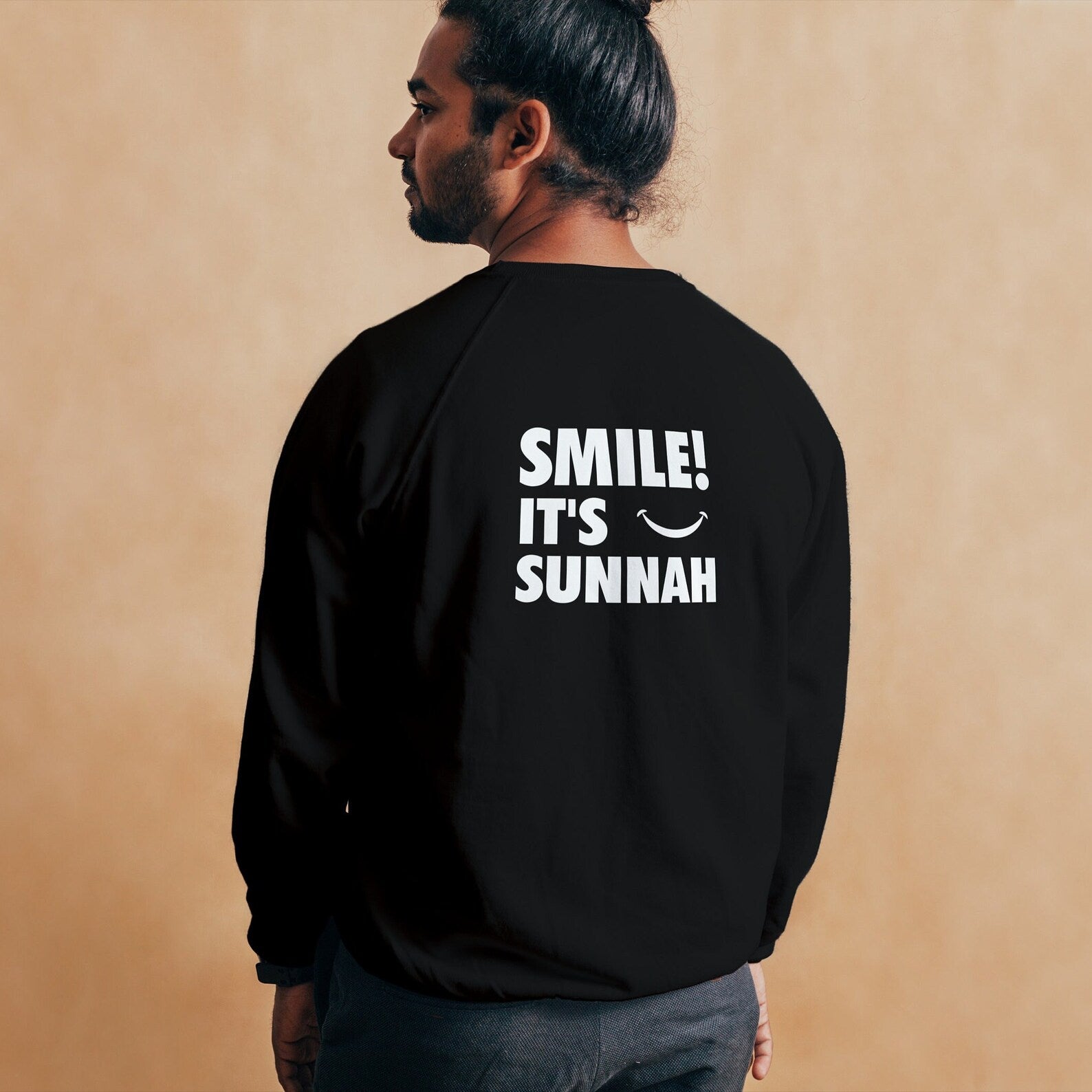 Smile It's Sunnah Sweatshirt T-shirt Hoodie Tote Bag Infant Onesies Ramadan Eid Islamic Muslims Gifts Fasting Prayer Arabic Desi Pakistani