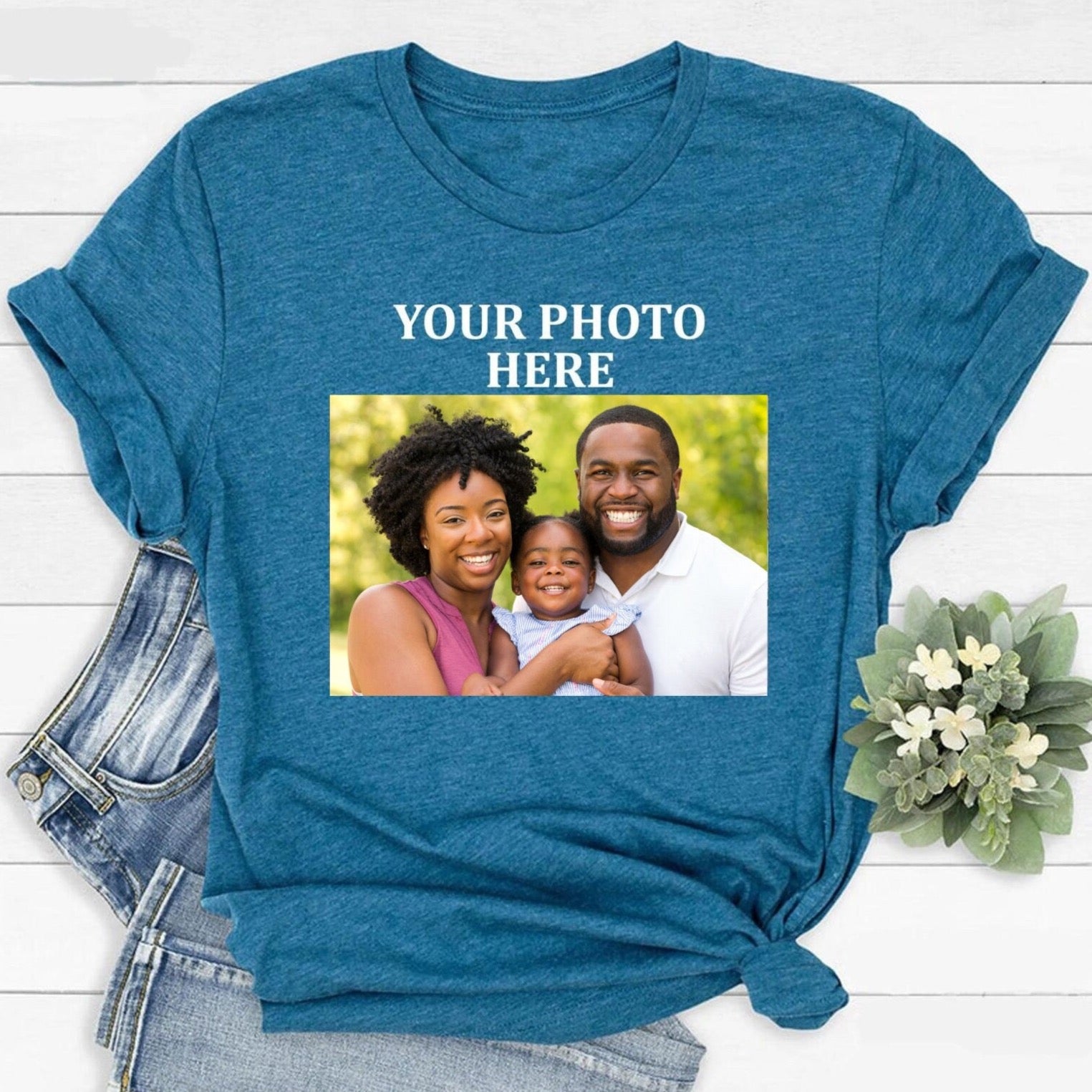 Custom Photo Shirt, Family Picture Shirt, Family Photo Shirt, Custom Shirt With Photo, Custom T-Shirt Graphic, Custom Image Shirt, Photo Tee