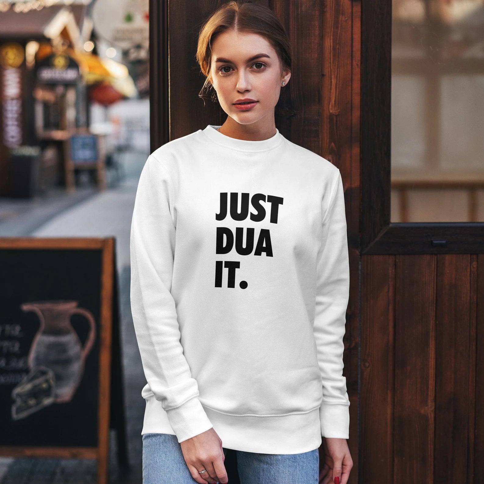 Just Dua It Sweatshirt T-shirt Infant Onesies Ramadan Eid Islamic Muslims Gifts Fasting Prayer Arabic Desi Pakistani Indian
